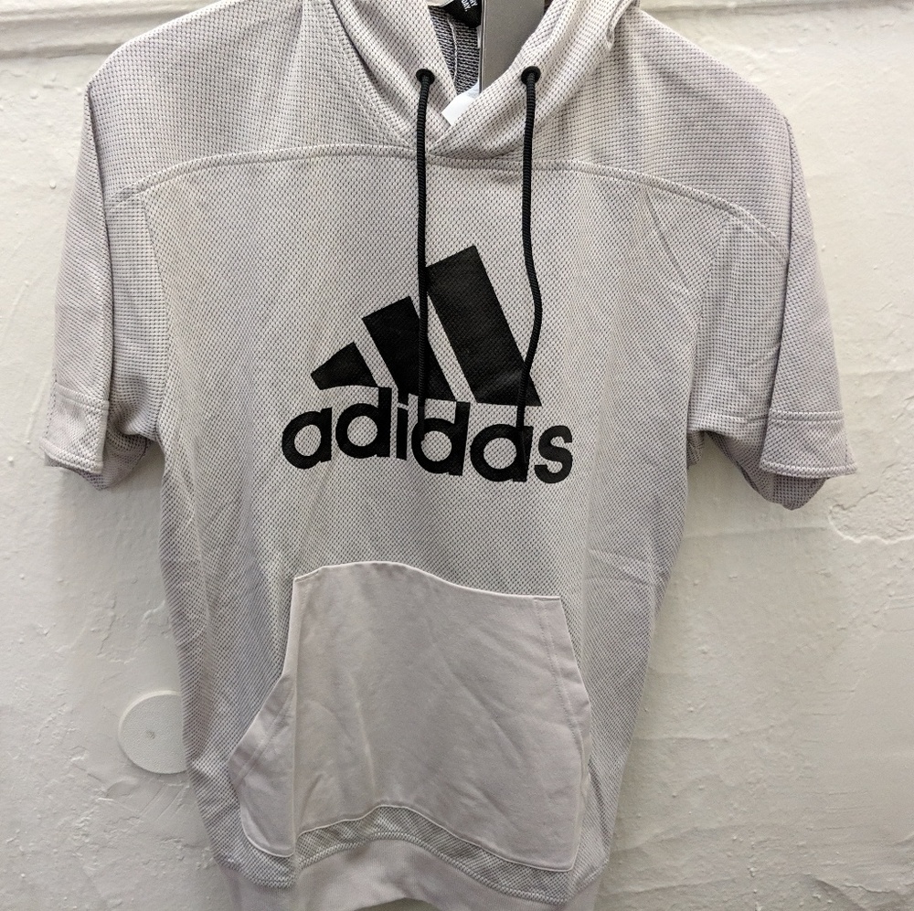 Adidas hoodie short sleeve
